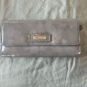 Kenneth Cole Light Gray Patent Leather Women's Wallet